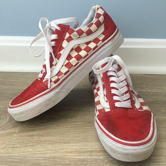 red vans size 8
